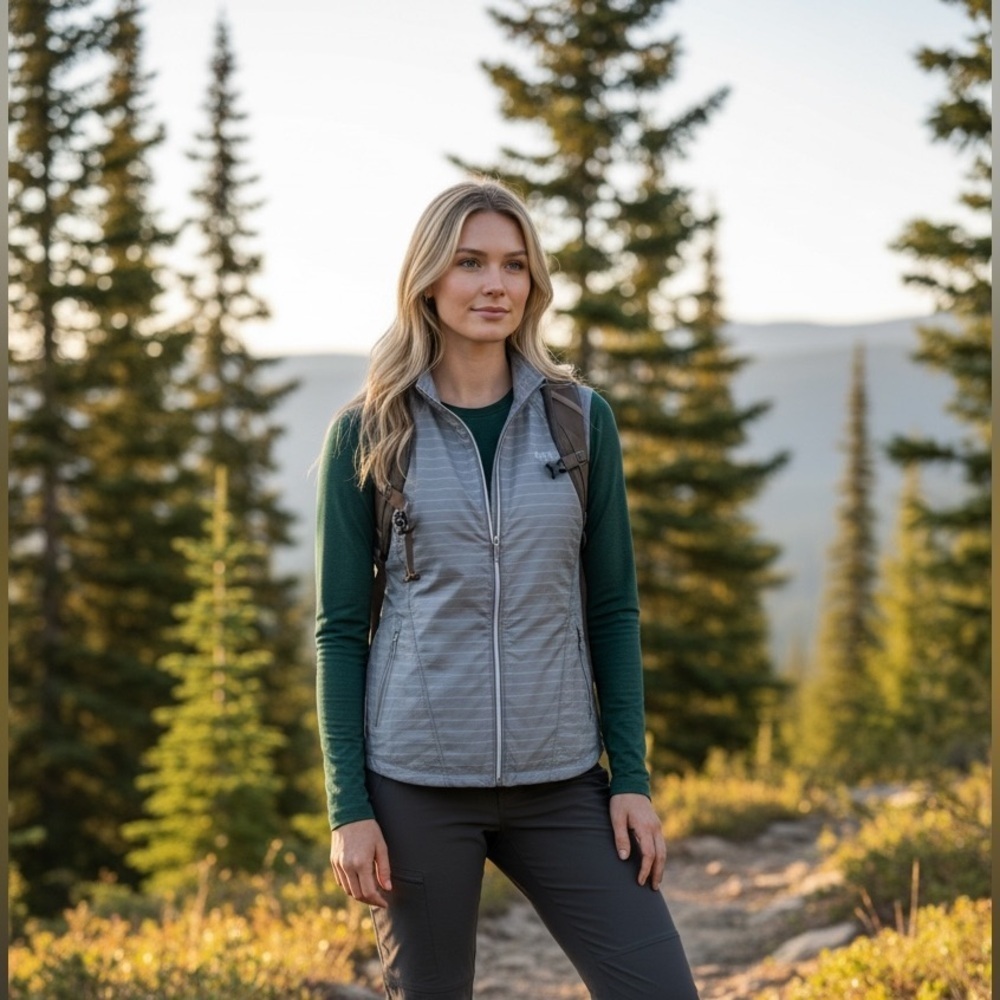 Athleta Lightweight Grey Vest  XL